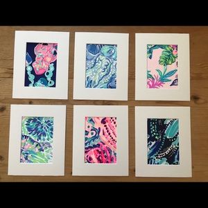 Lilly Pulitzer Wall Art Gallery Prints Set of 6